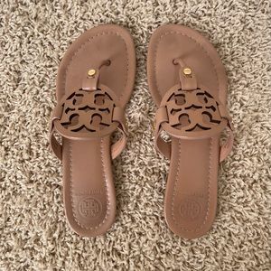 Torch Burch Miller sandal—sand, size 6.5.